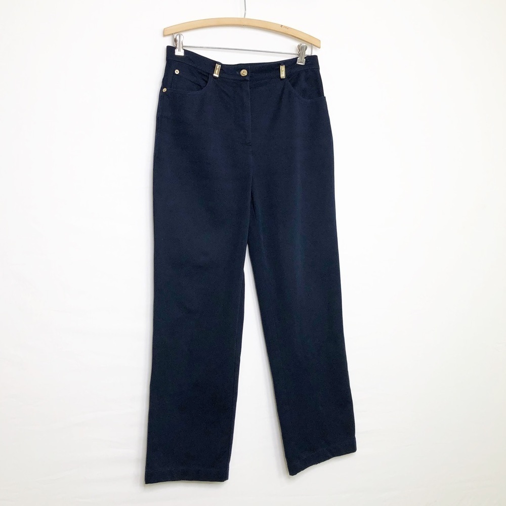 St John sport by Marie Gray Navy blue high rise, jeans - Picture 7 of 11